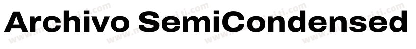 Archivo SemiCondensed ExtraBold字体转换